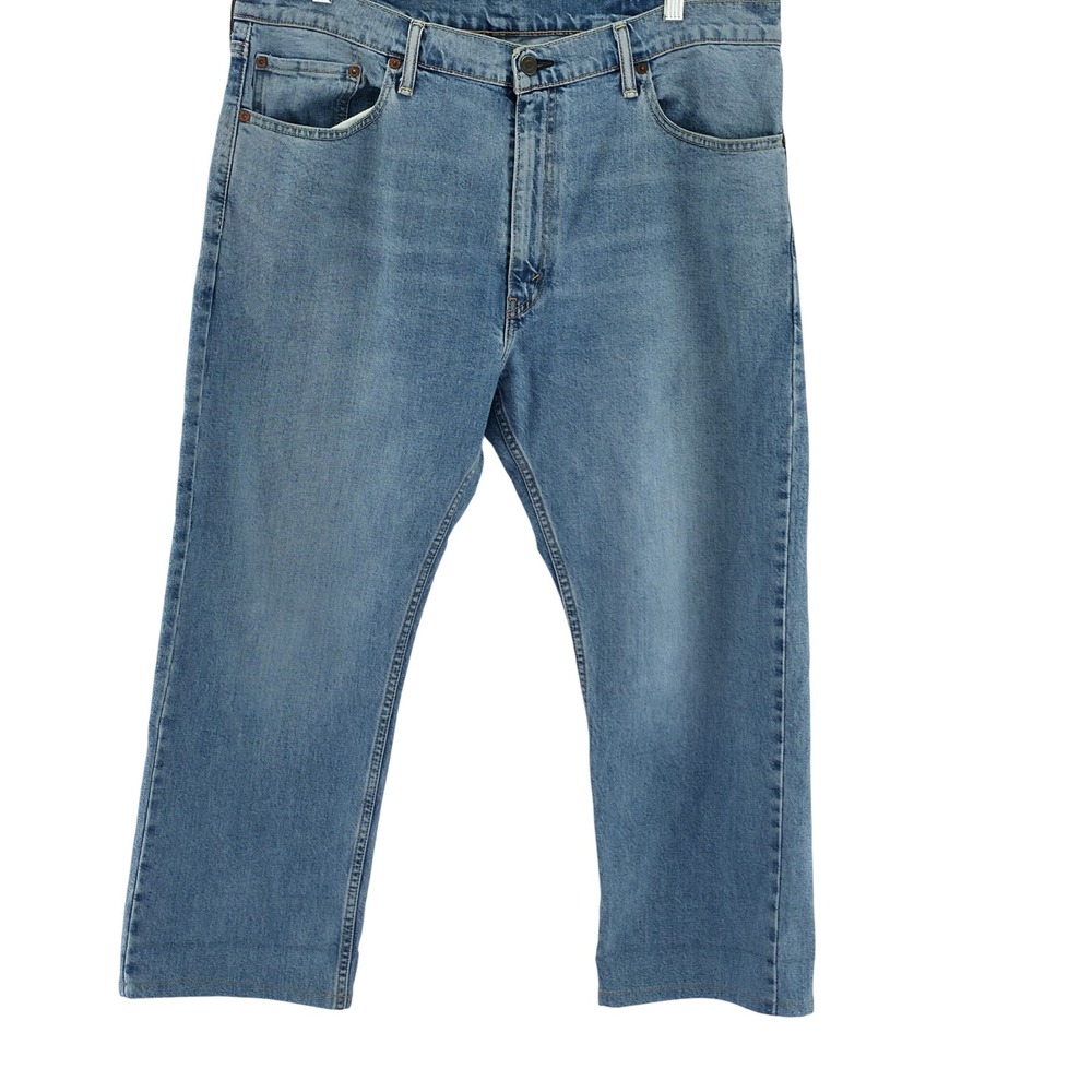 Levi's 505 Regular Fit Mens 40x30 Light Blue‎ Denim Straight Leg Classic Jeans